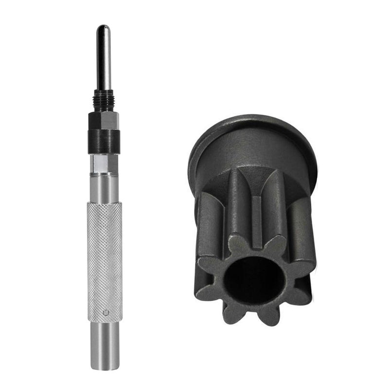 Mekar Automatic Engine Timing Pin with Adapter Replace J-42083 and Engine Barring Socket Replace J-38587-A for Caterpillar 3200 3400 3500 Series C13 C15 C16 3512C CAT Engines - Image 1